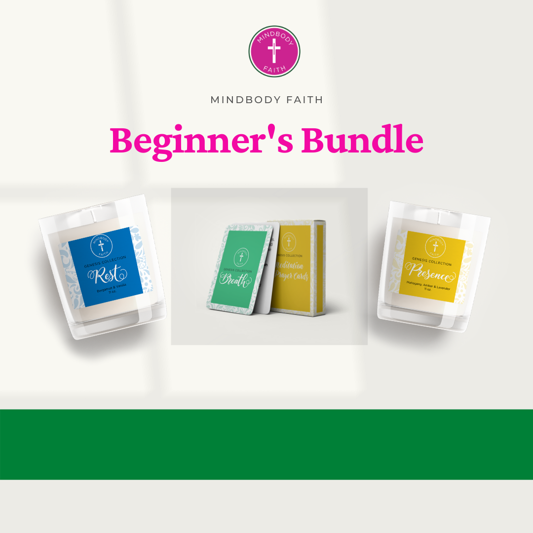 BEGINNER'S Bundle (PRESENCE + REST Candles + Meditation Prayer Cards)